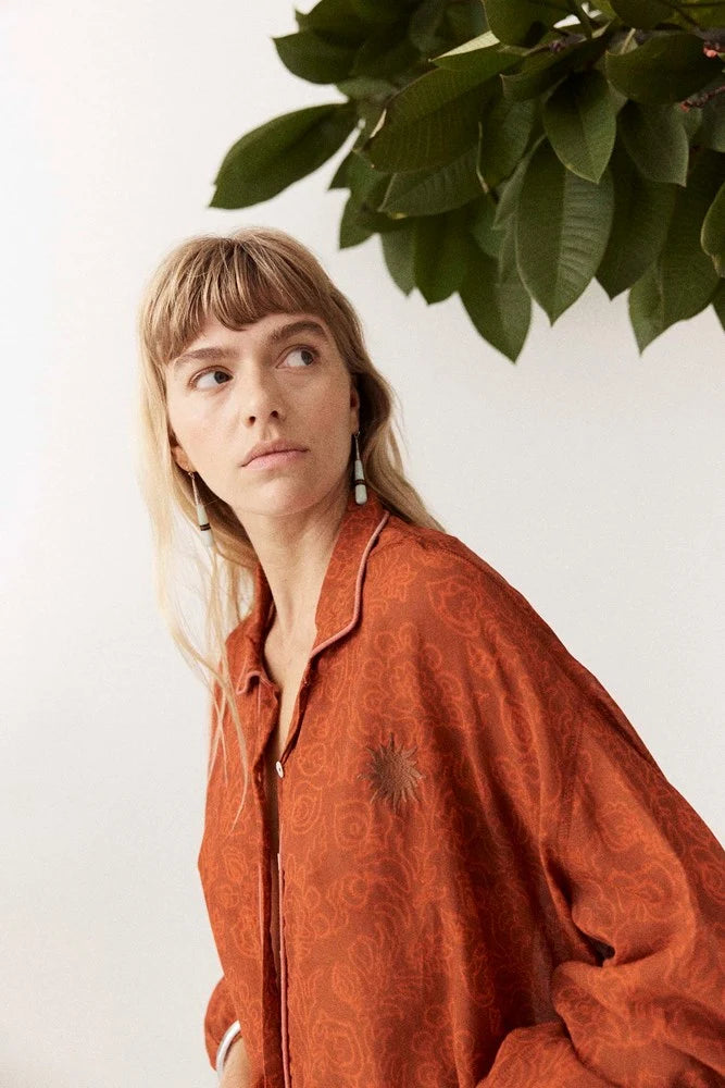 Pisto Chalm Shirt | Rust