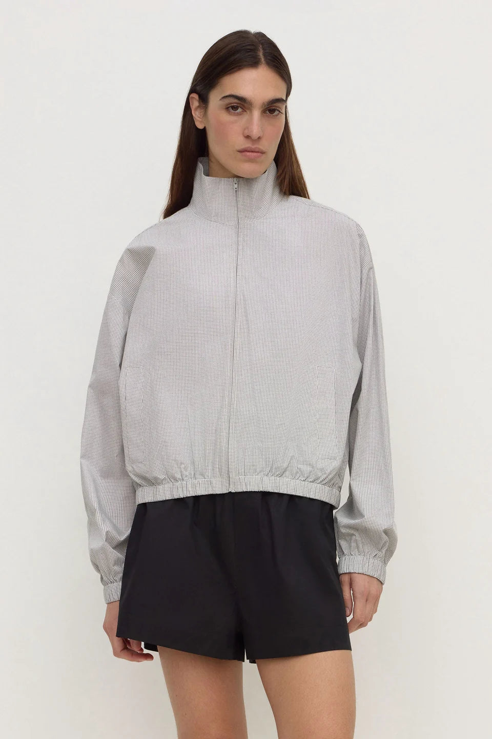 Phoenix Cotton Jacket | Micro Check