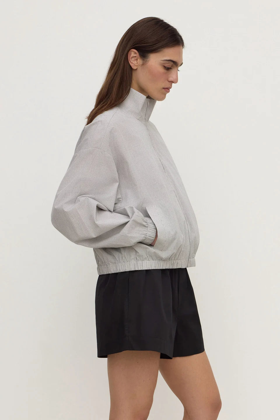 Phoenix Cotton Jacket | Micro Check
