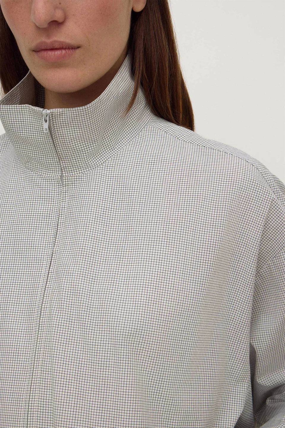Phoenix Cotton Jacket | Micro Check