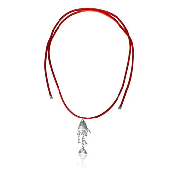 Coral Trout Cord Necklace | Silver