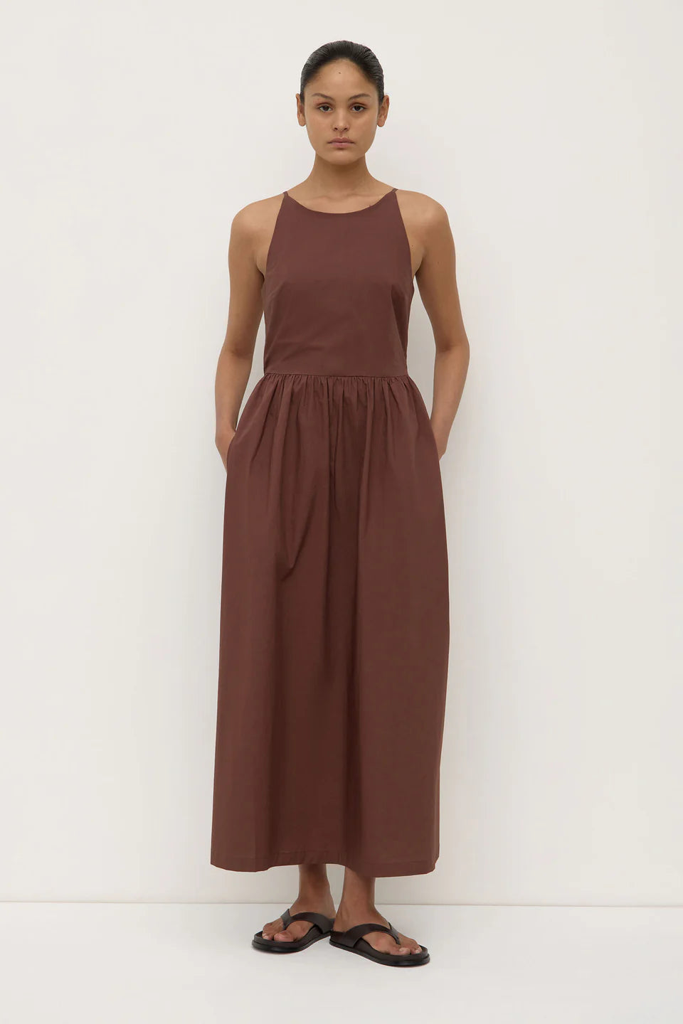 Posie Midi Dress |  Espresso