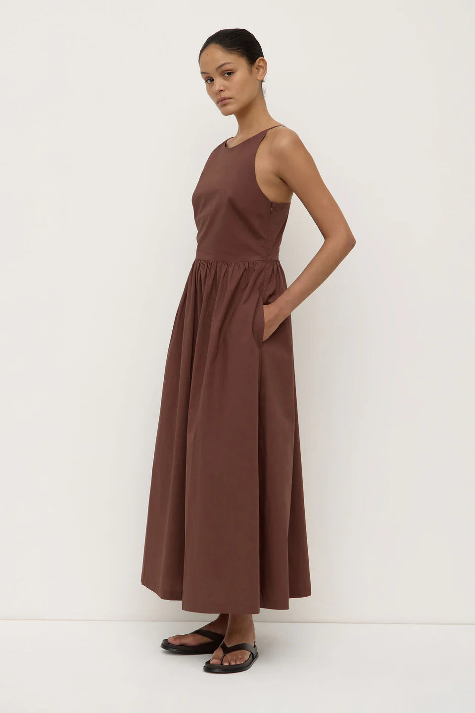 Posie Midi Dress |  Espresso