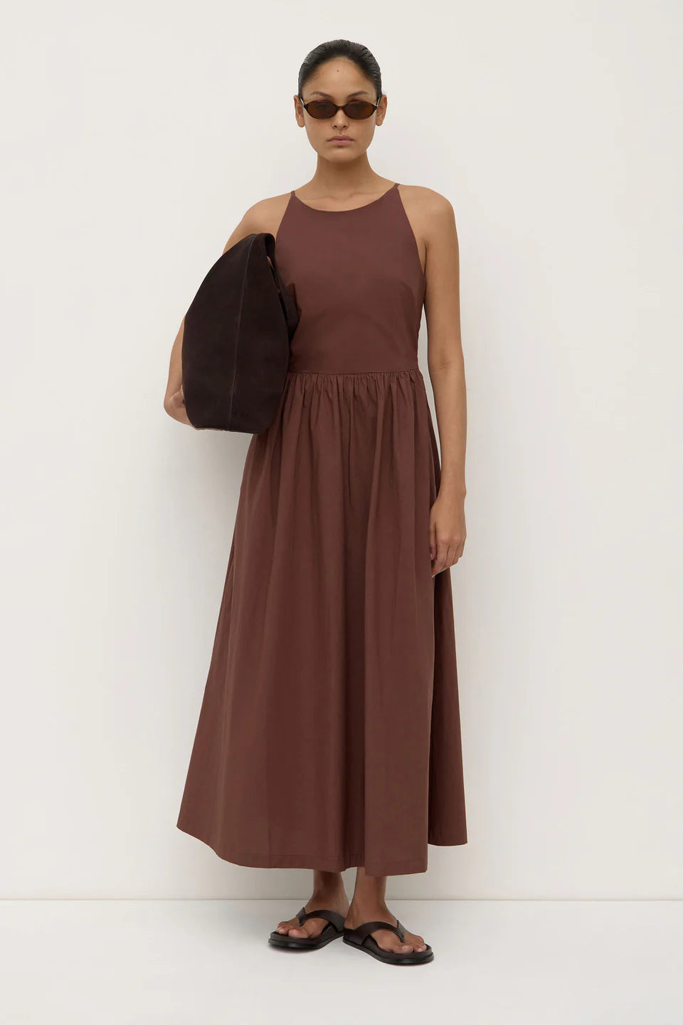 Posie Midi Dress |  Espresso