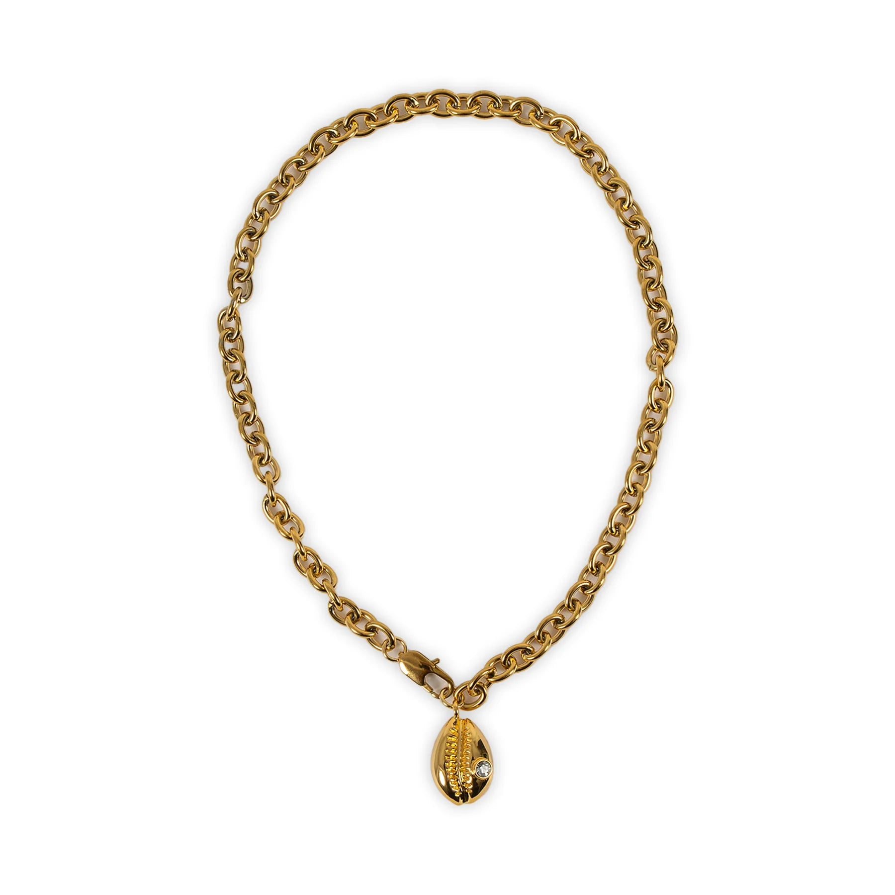 Cowrie Necklace | Gold