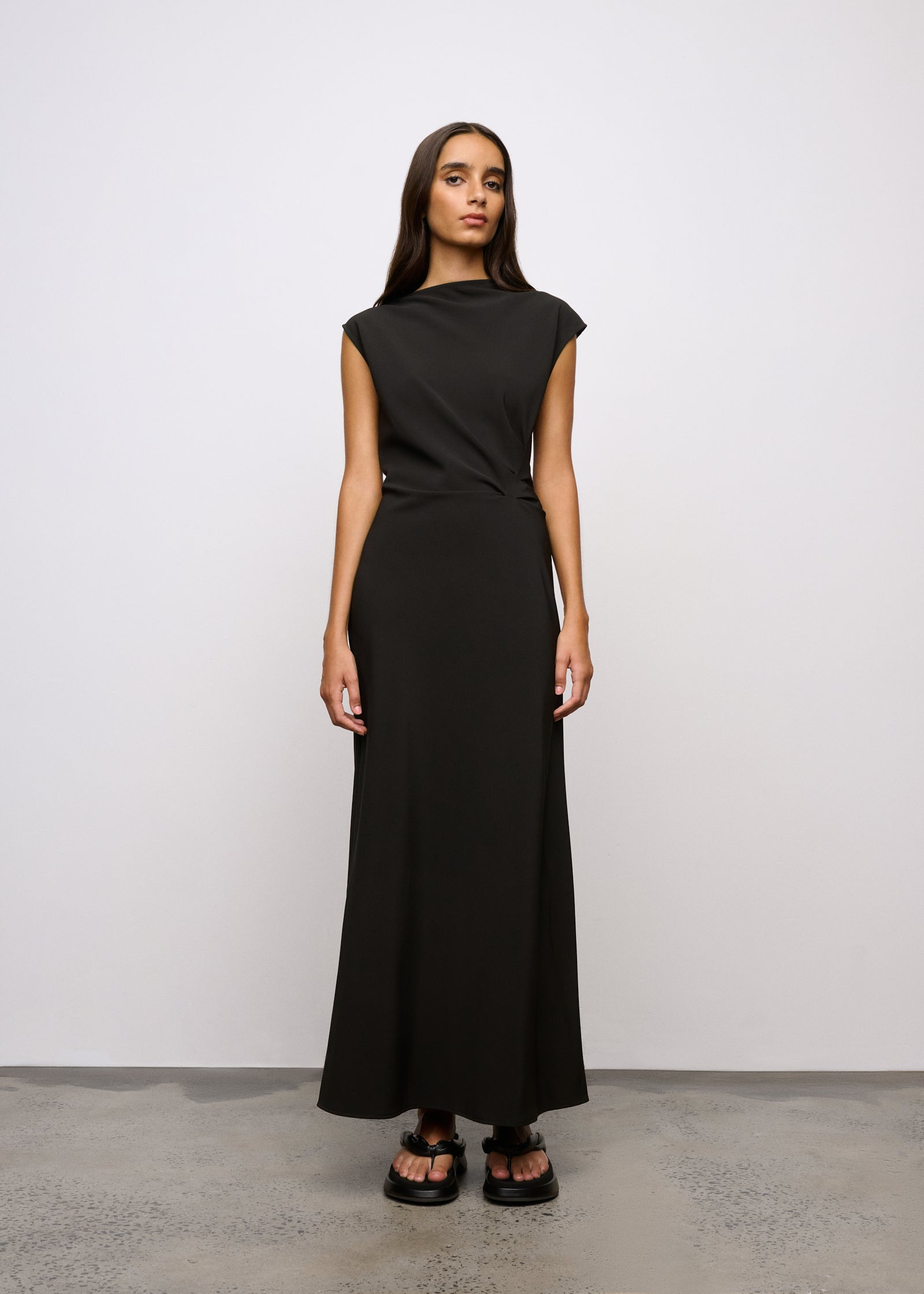 Raef Midi Dress | Black