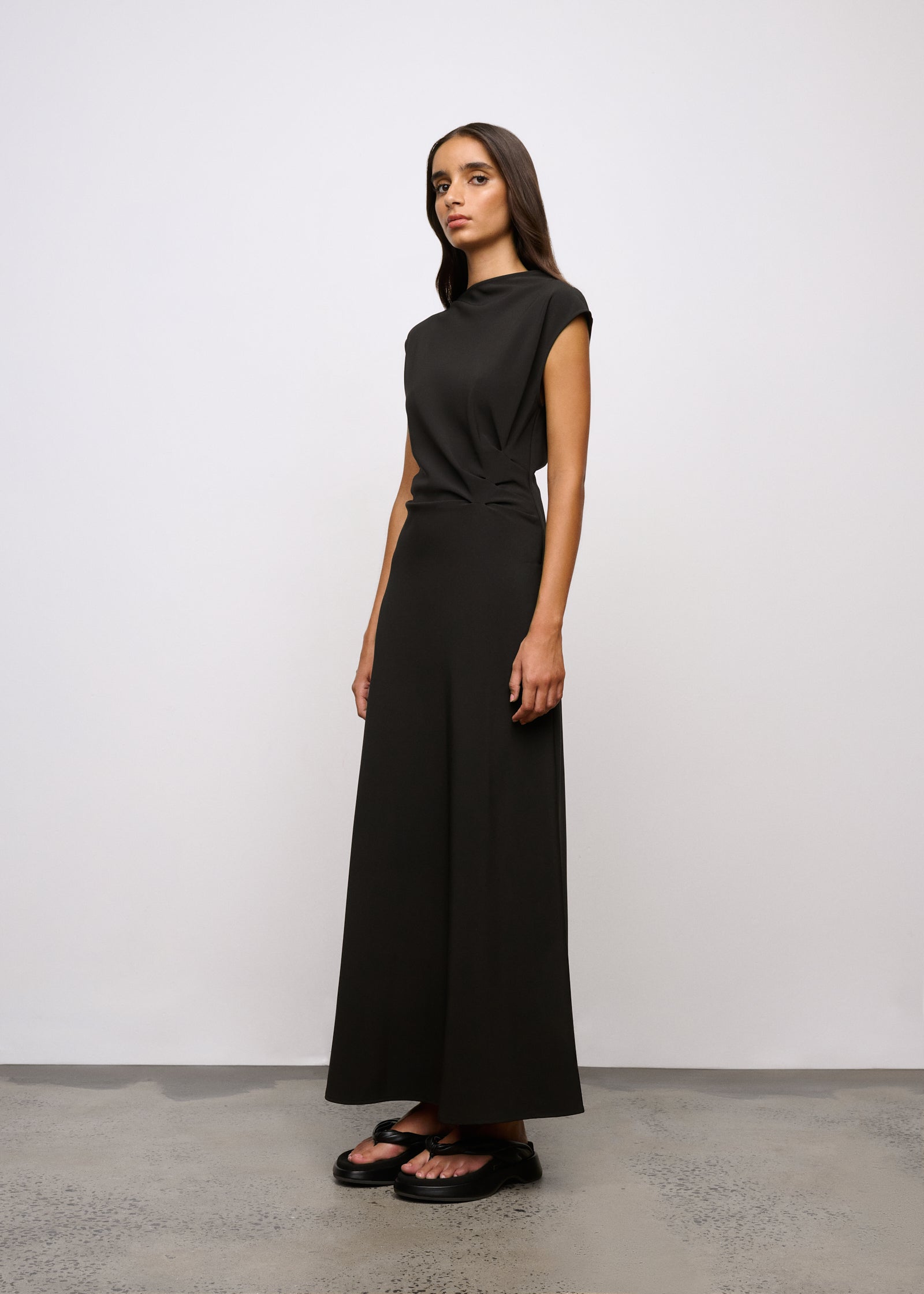 Raef Midi Dress | Black