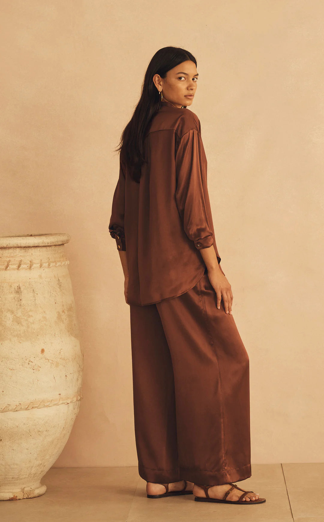 Roma Di Sera Silk Long Sleeve Shirt