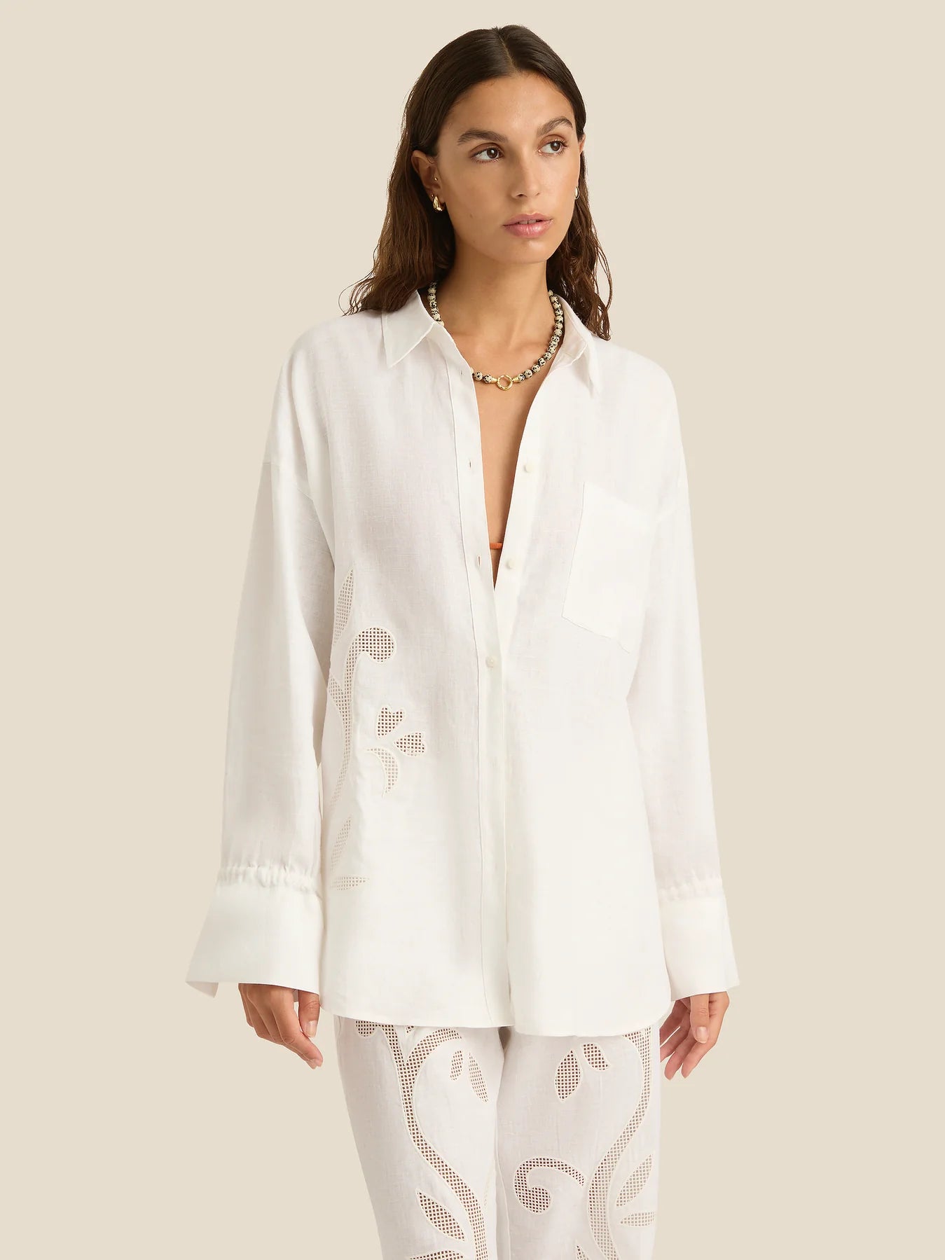 Sloane Pants | Lotus Broderie