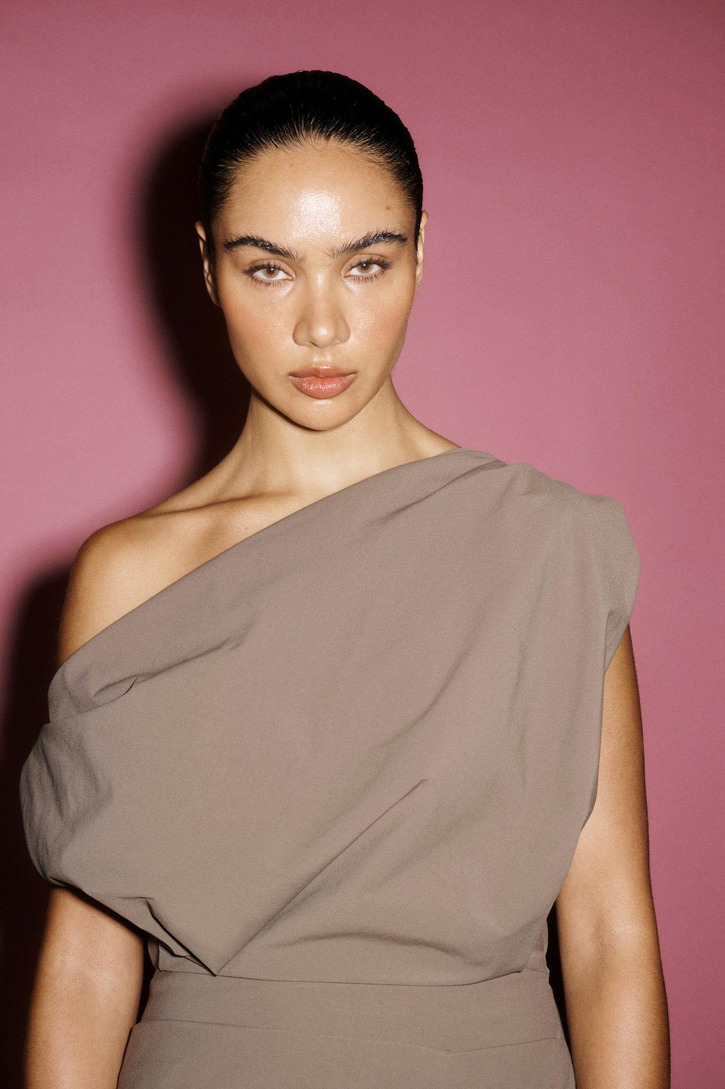 Pallas Mini Dress | Mushroom