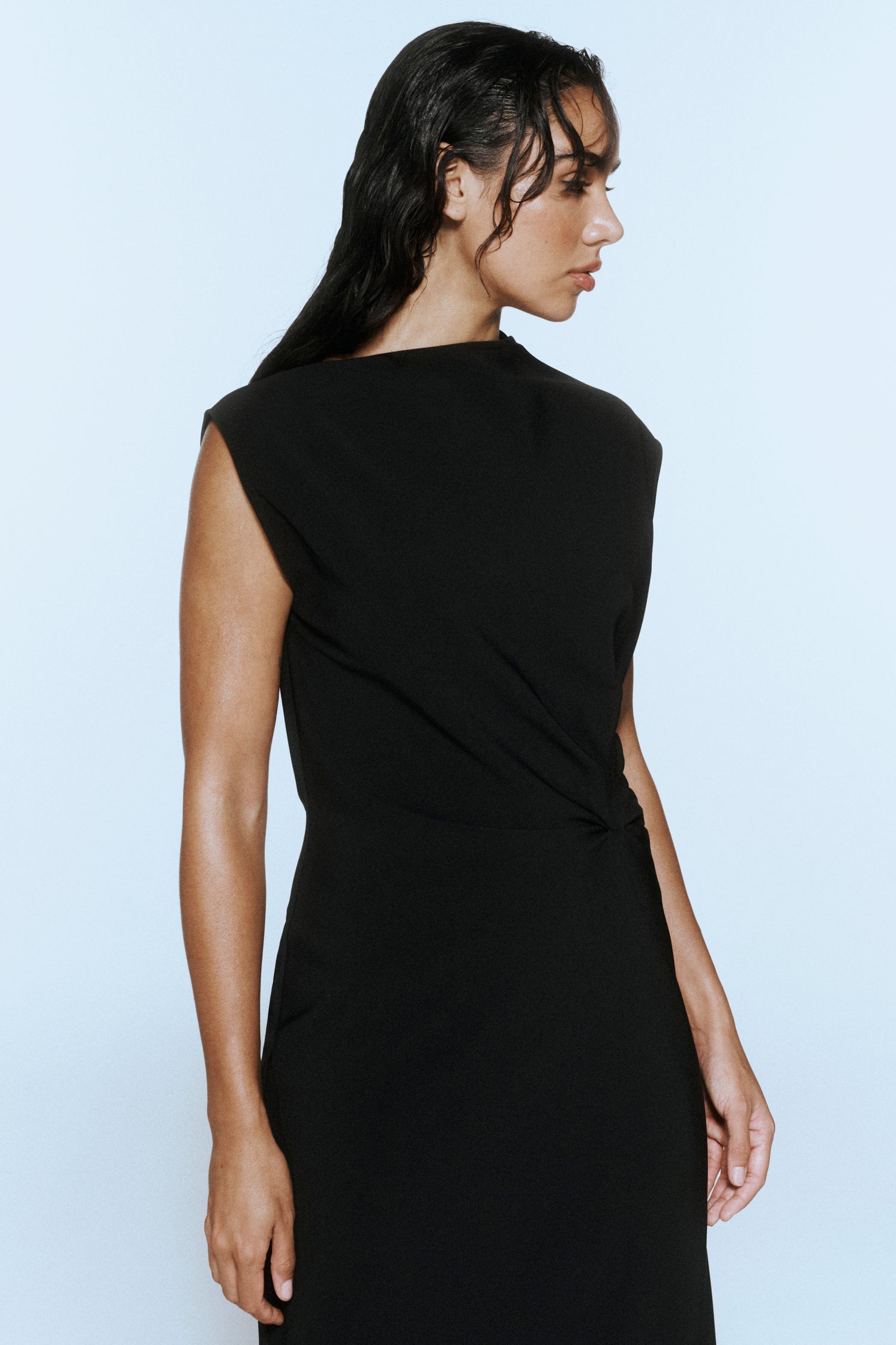Raef Midi Dress | Black