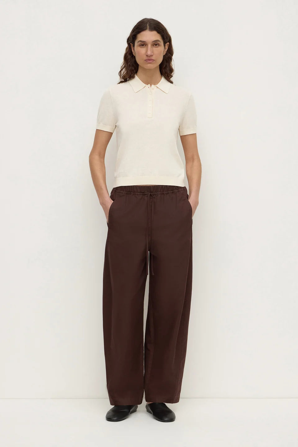 Sloan Cotton Cashmere Polo | Cream