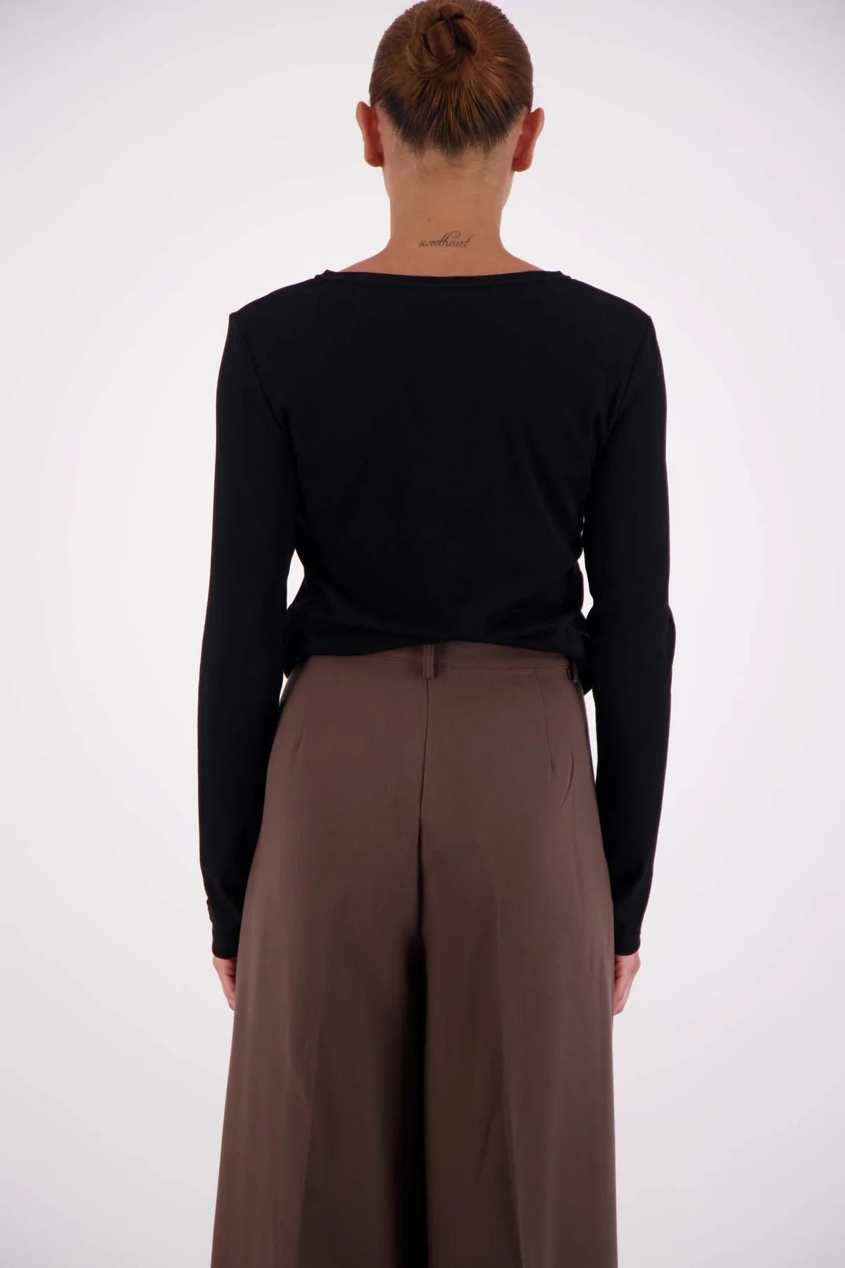 Soho Top Long Sleeve Tee | Black