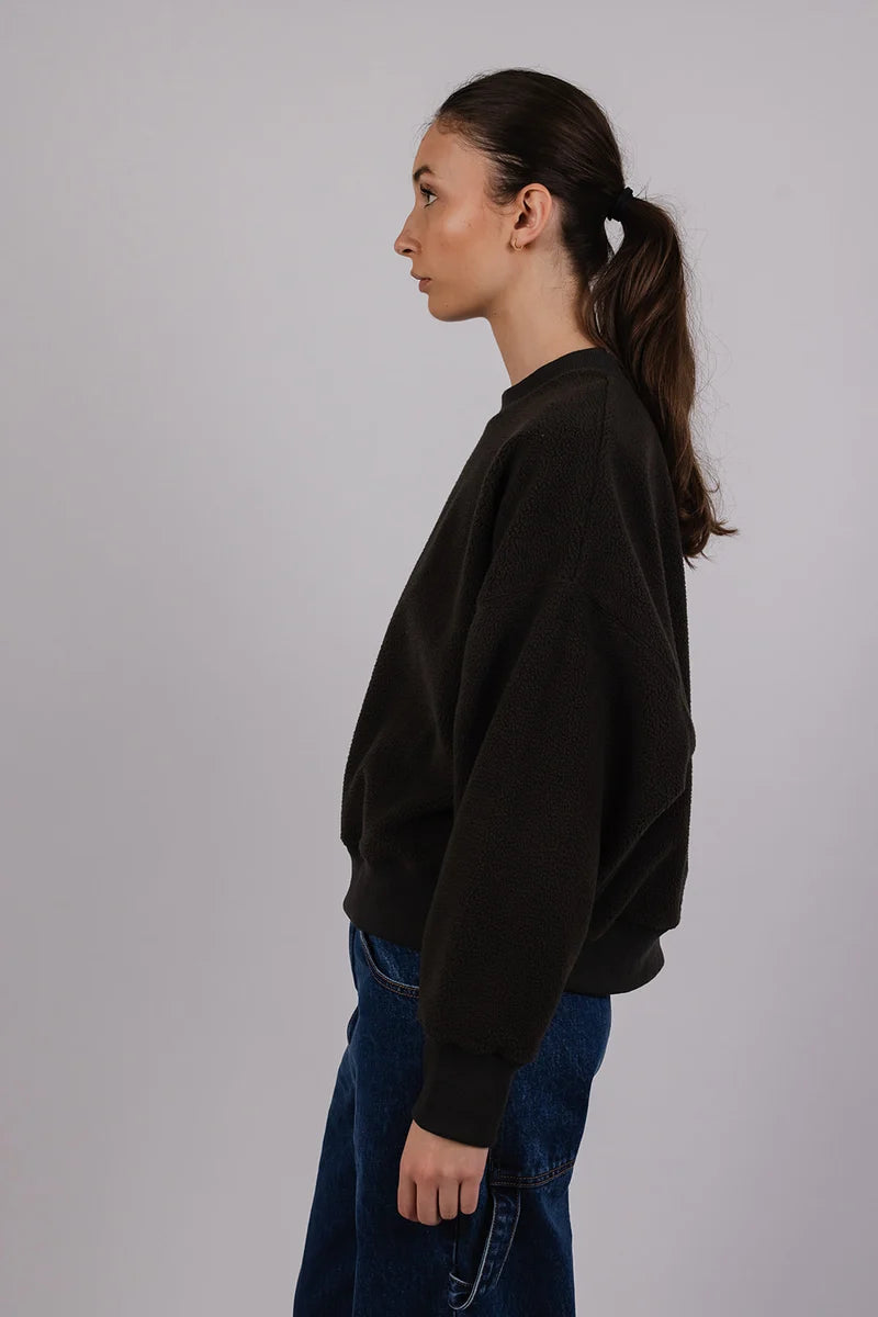 Sunny Sweatshirt in Fleece | Umber Grey