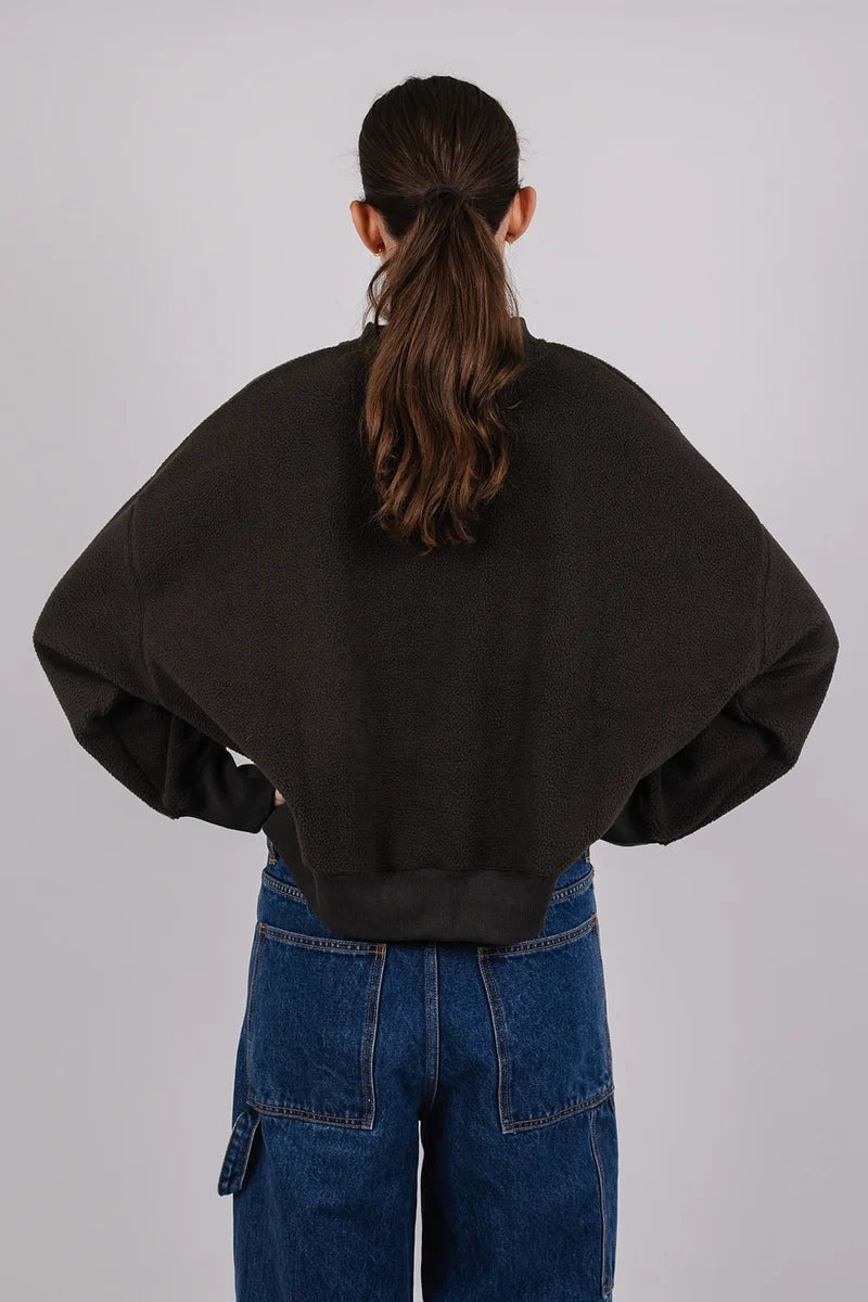 Sunny Sweatshirt in Fleece | Umber Grey