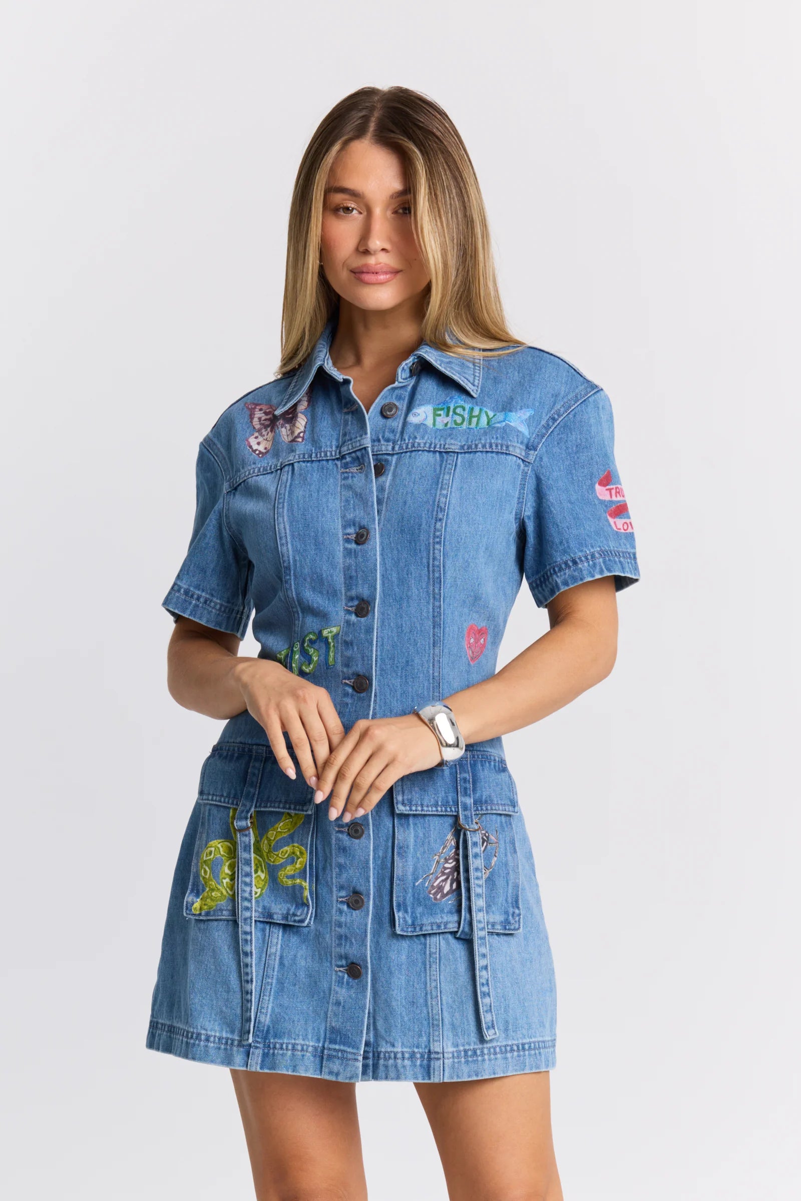 Tattoo Denim Dress
