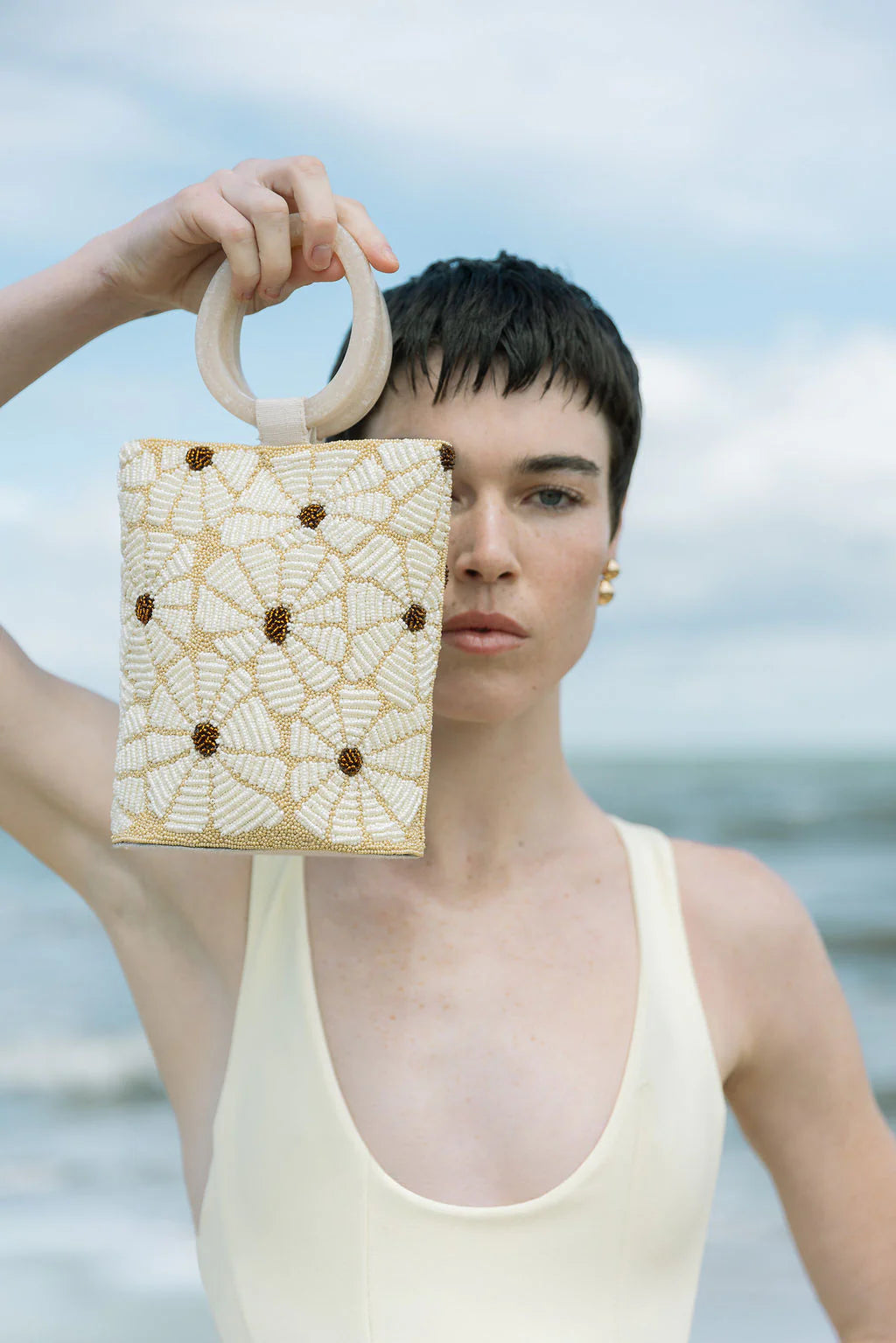 Still Bloom Beaded Bag