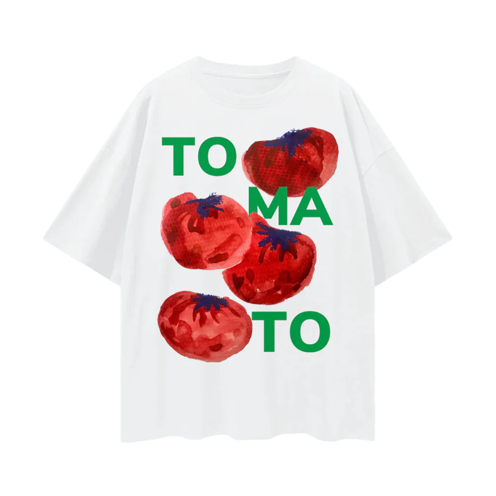 Tomato Oversize Tee | White