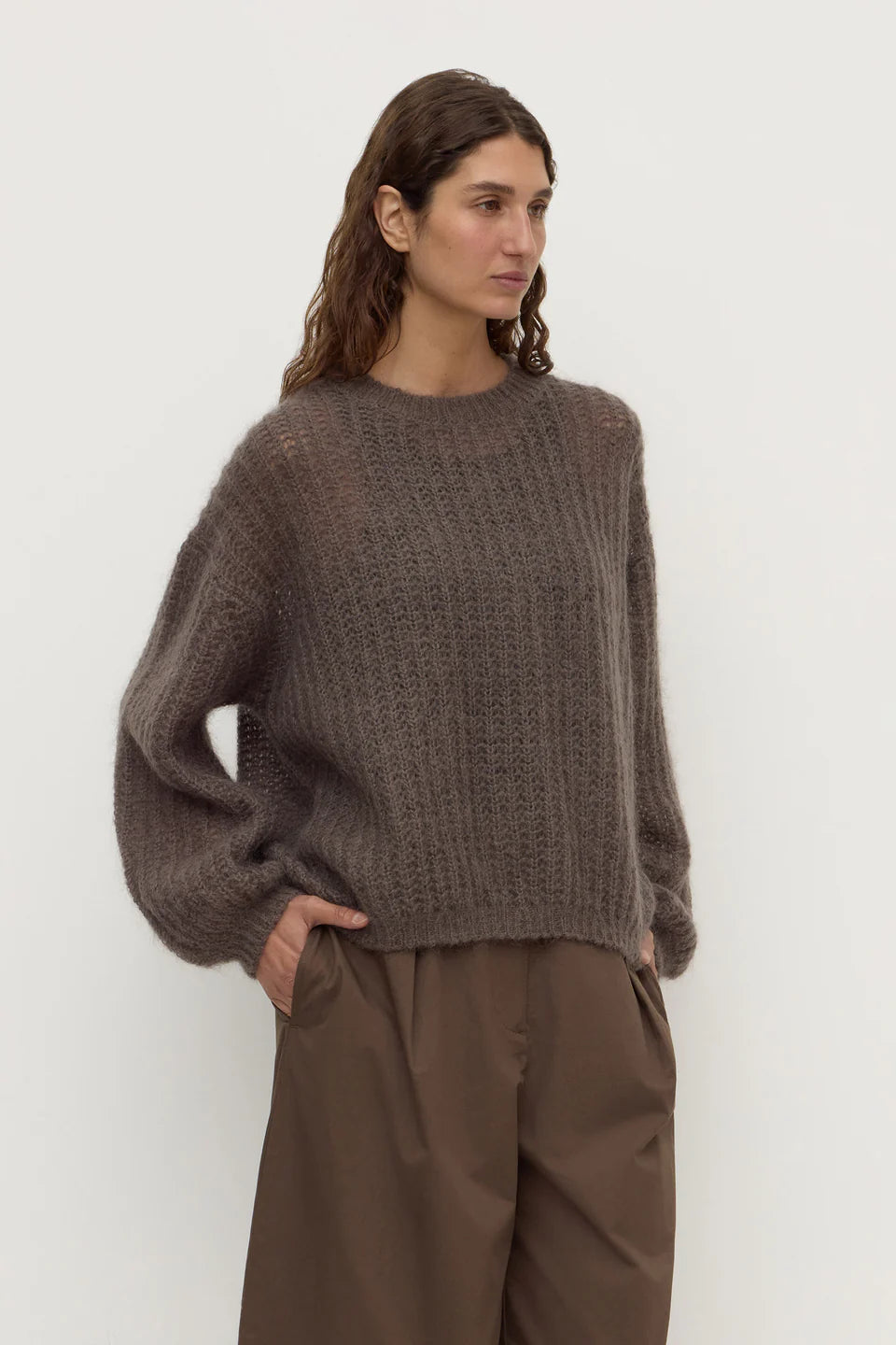 Tulsar Mohair Knit | Bark