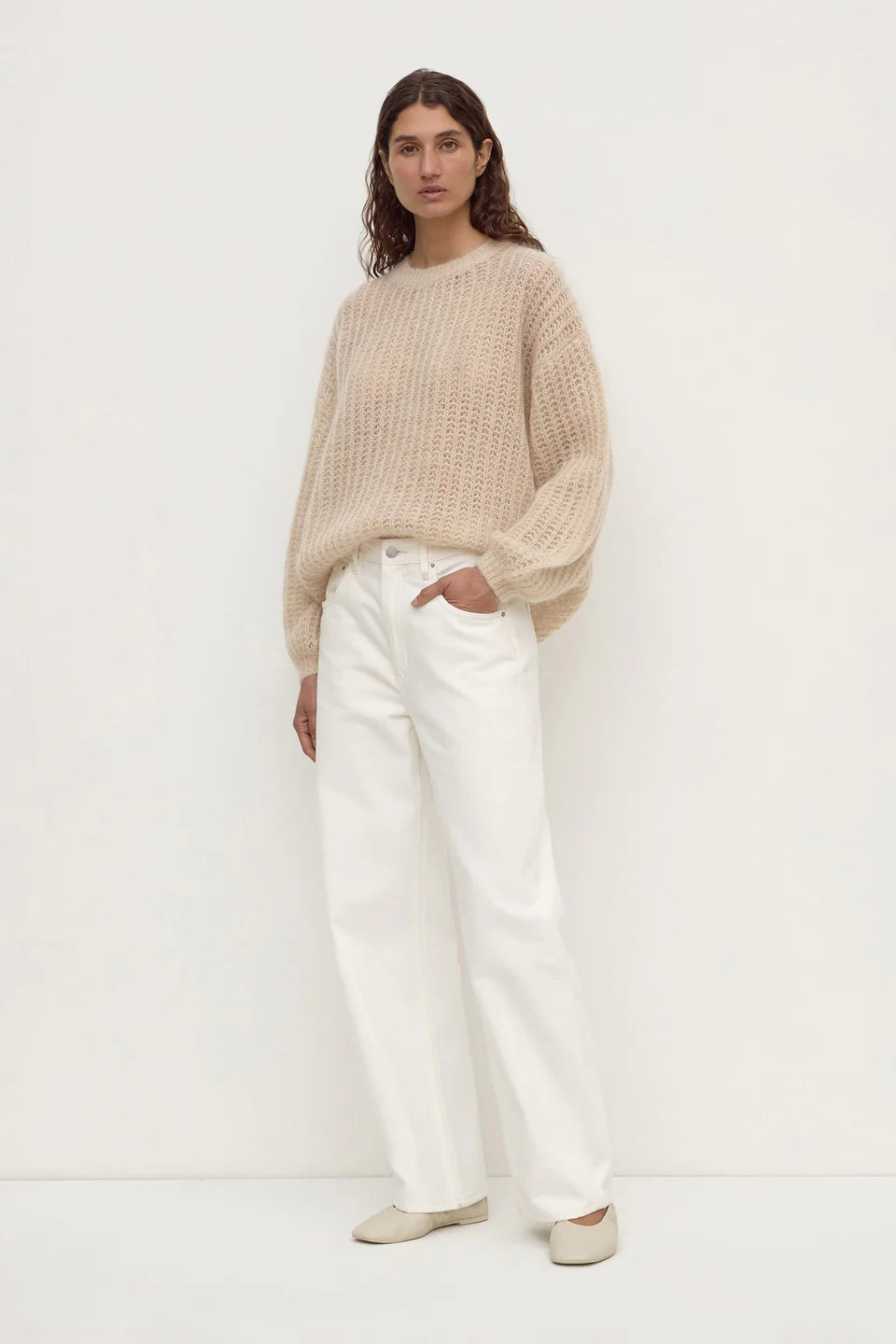 Tulsar Mohair Knit | Champagne