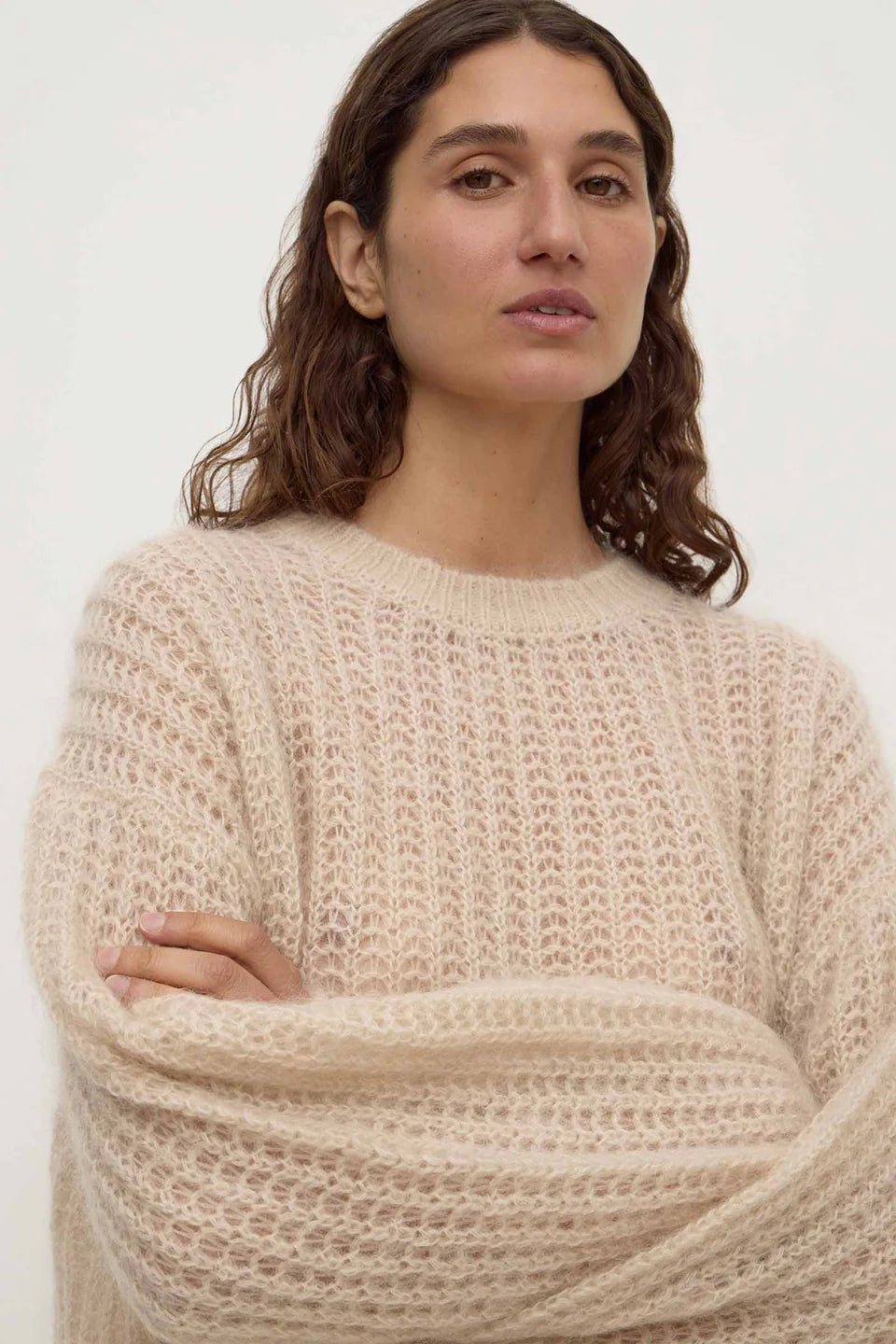 Tulsar Mohair Knit | Champagne