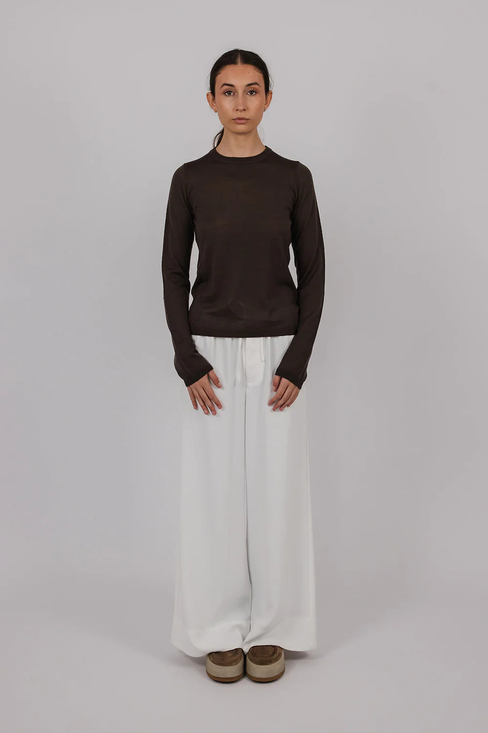 Sam in Fine Merino | Chocolate