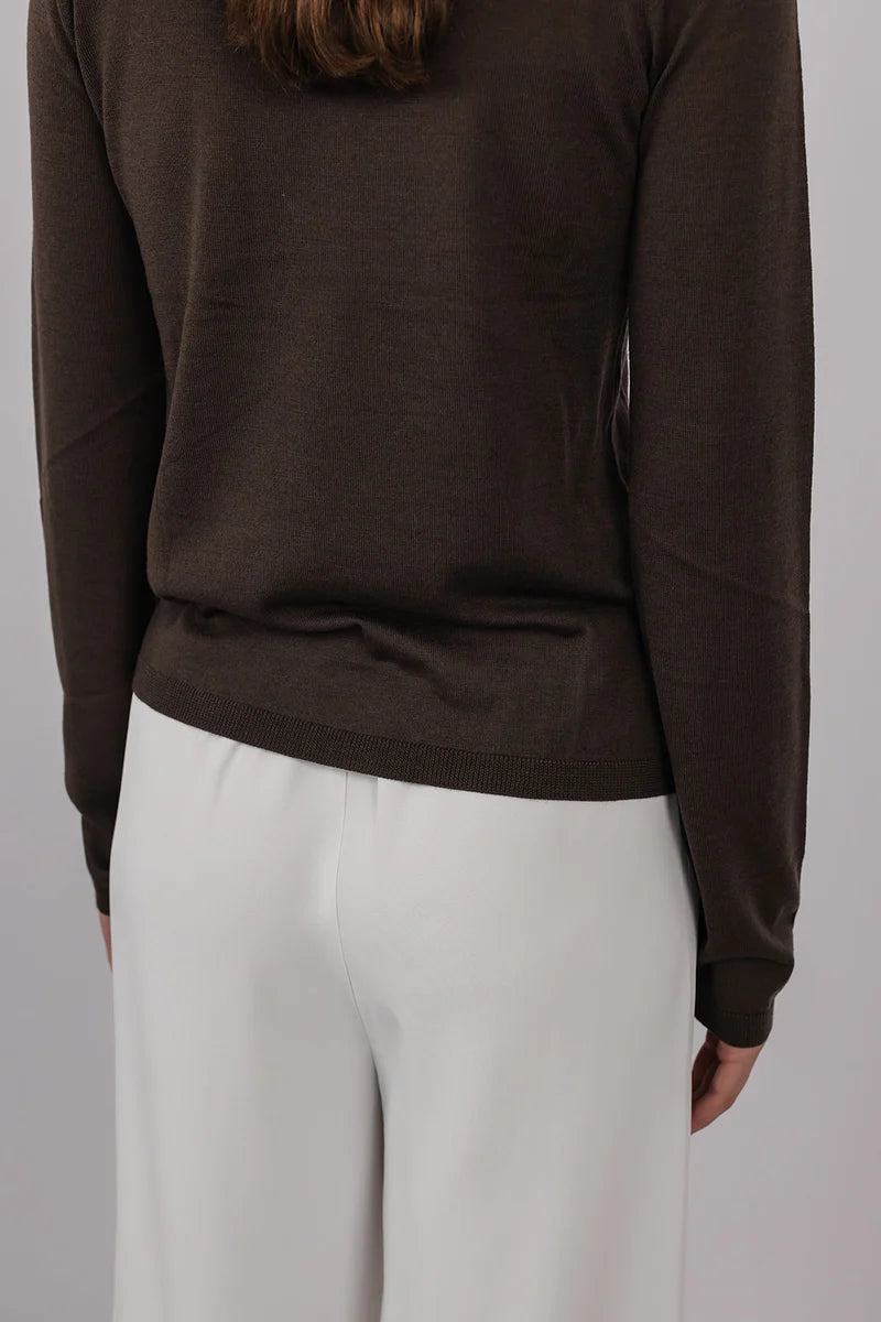 Sam in Fine Merino | Chocolate