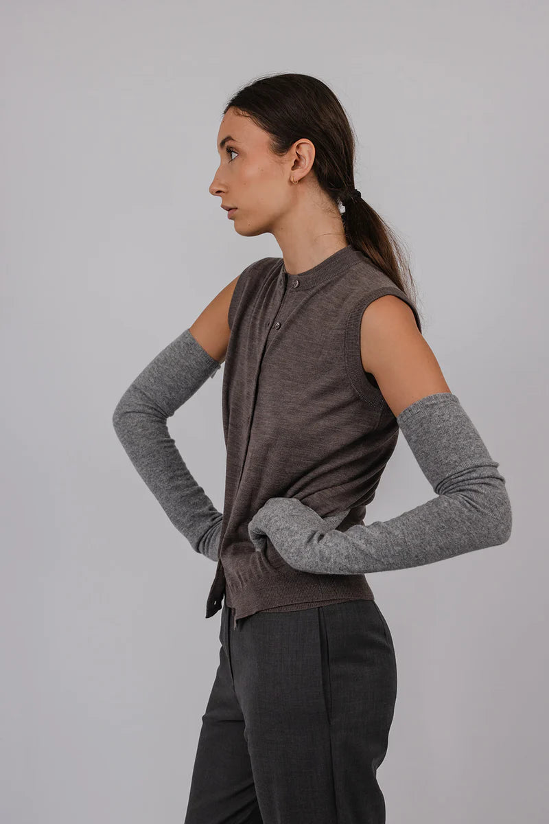 Viv Cashmere Gloves | Grey