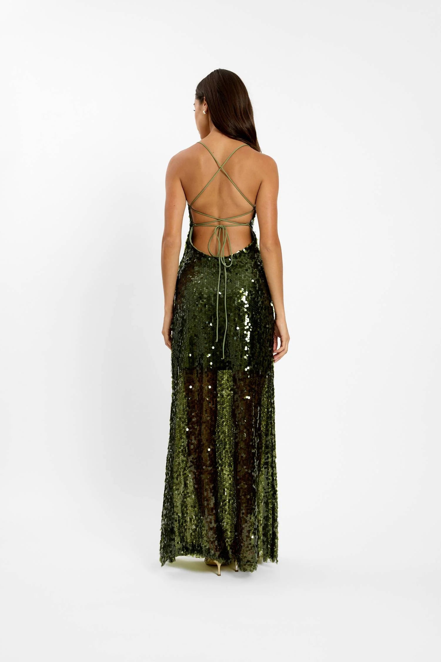 Backless Gown | Forest Green
