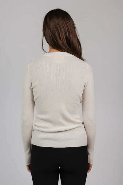 Henley top | Cream