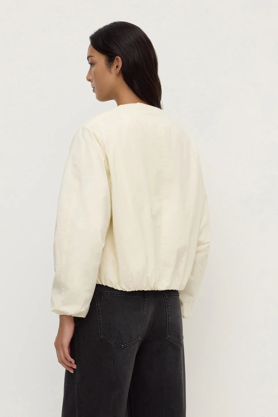 Zoie Padded Bomber | Antique White