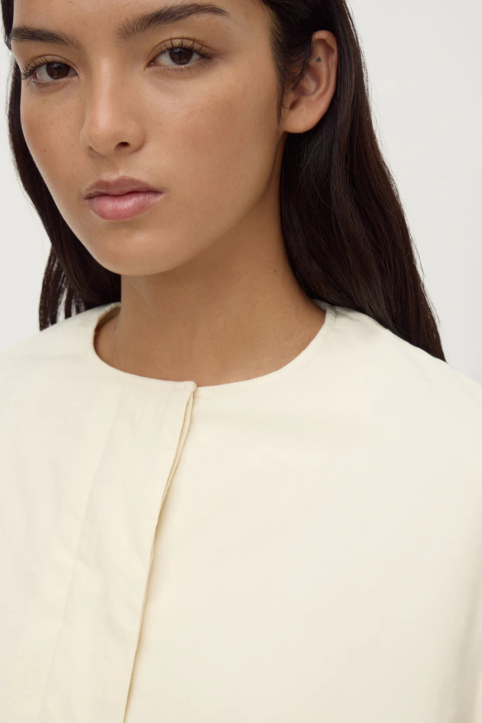 Zoie Padded Bomber | Antique White