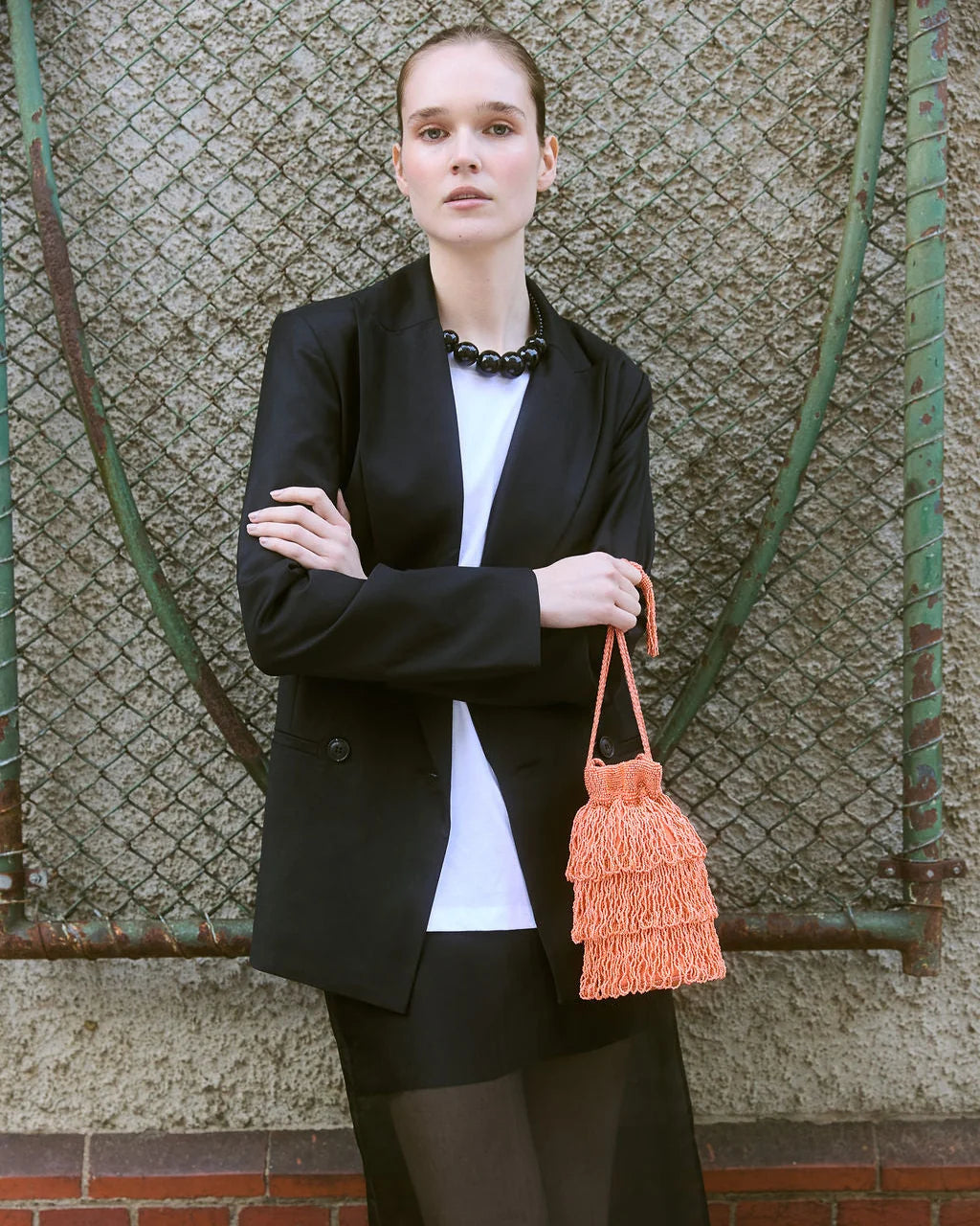 Vela Tassel Bag | Coral