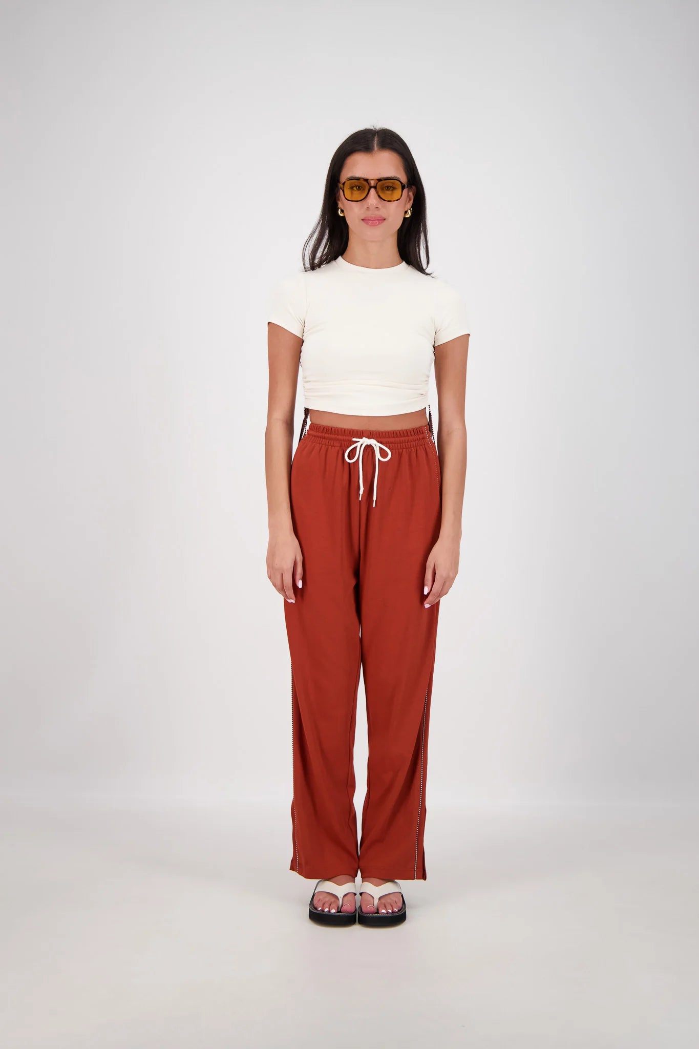 Playa Cropped T-Shirt | Oatmeal