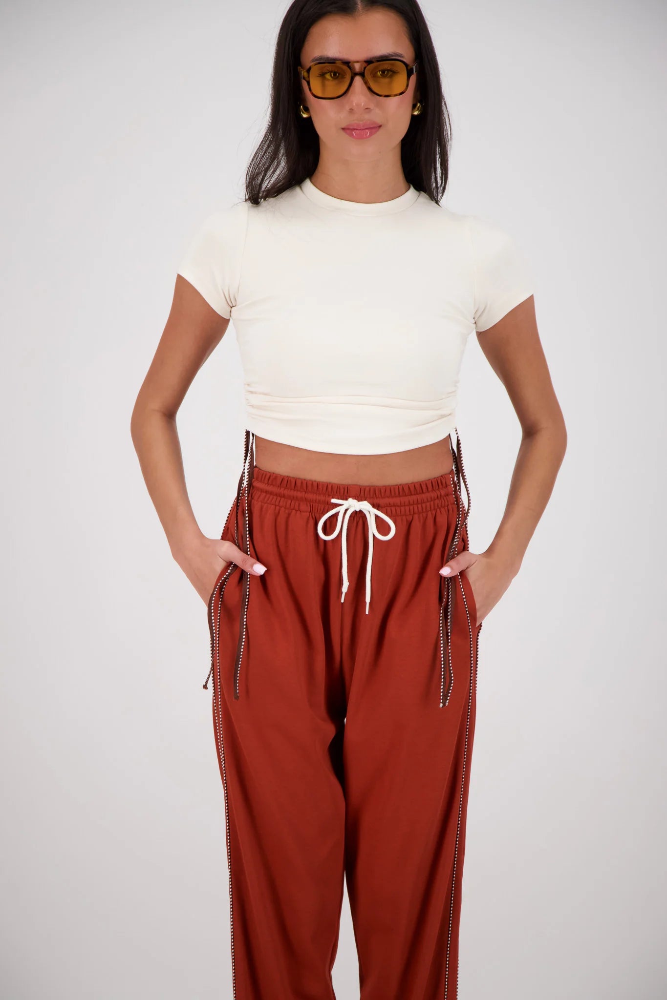 Playa Cropped T-Shirt | Oatmeal