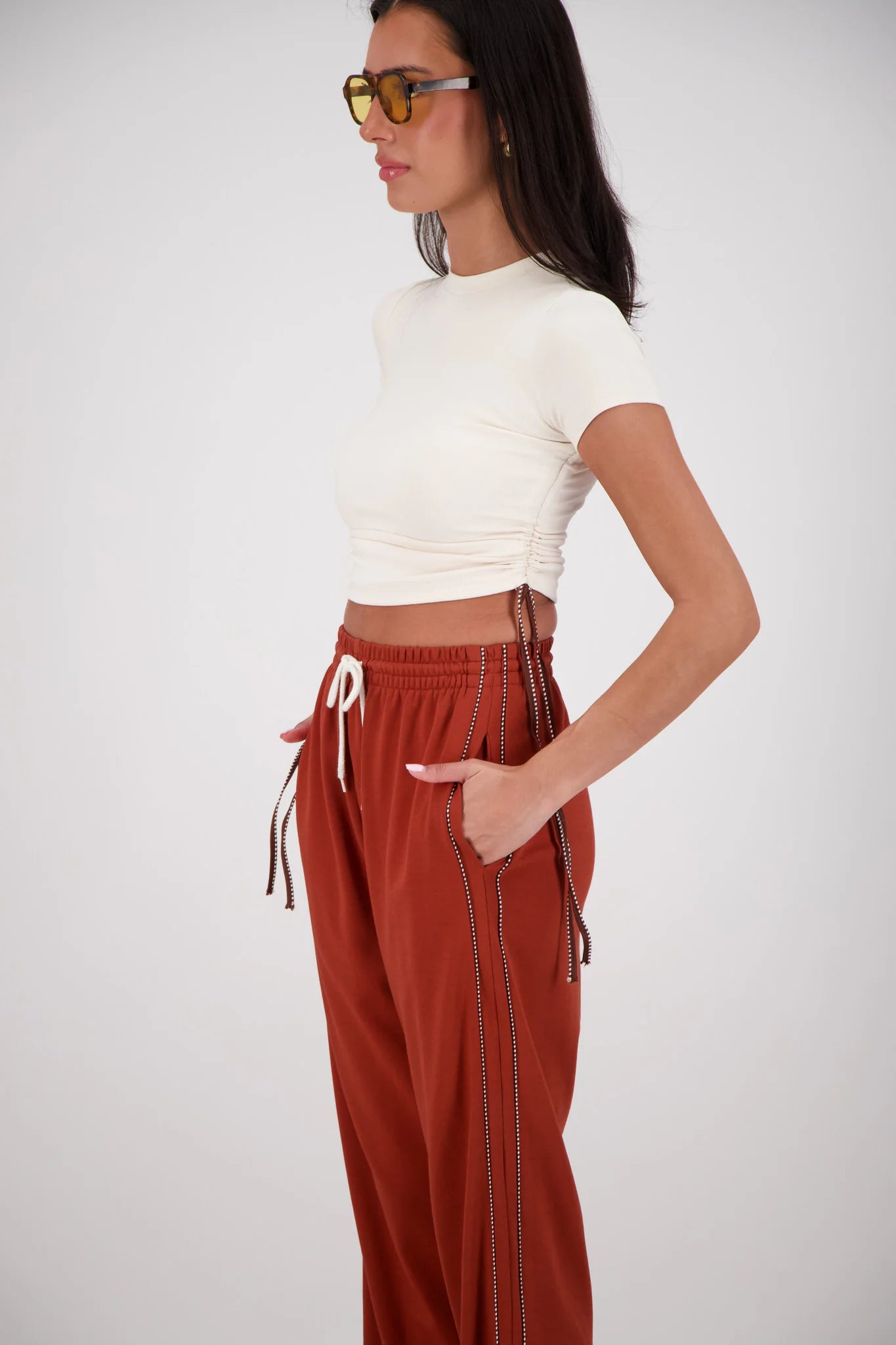 Playa Cropped T-Shirt | Oatmeal