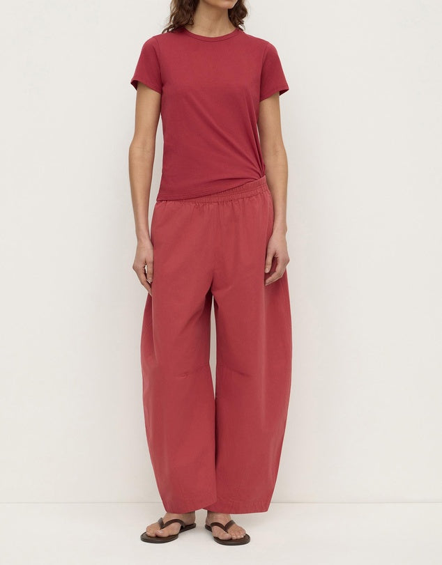 Elaine Washed Cotton Pant | Raisin