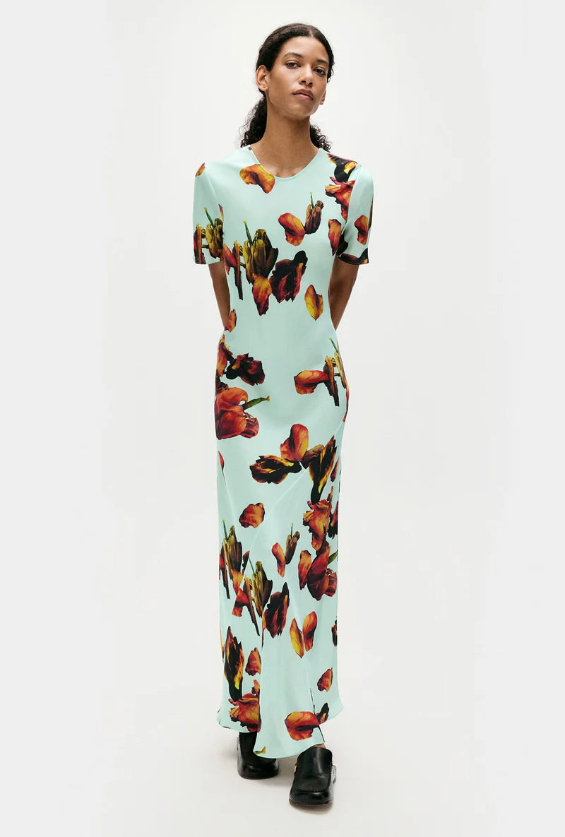 Short Sleeve Bias Dress | Tulipa Dew