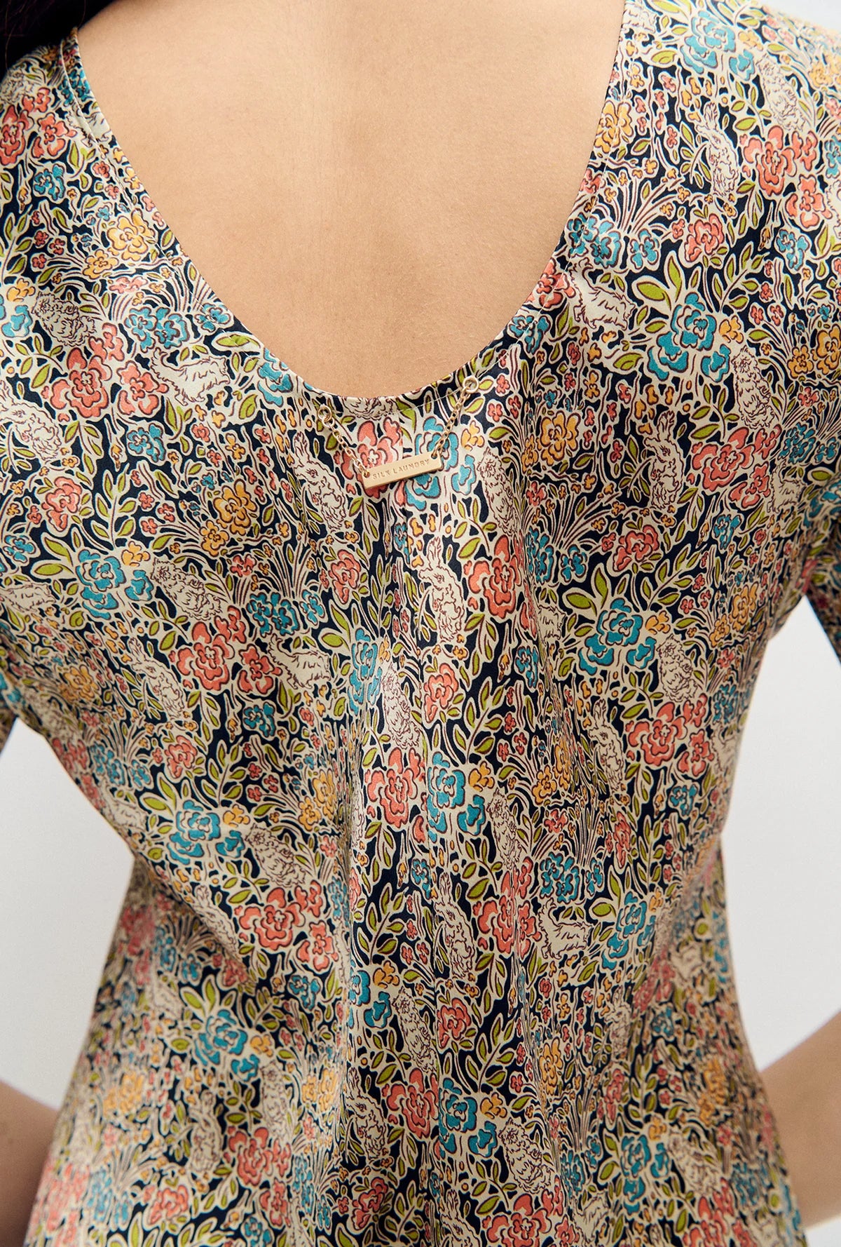 Short Sleeve Bias Cut Dress | Sugar Floral