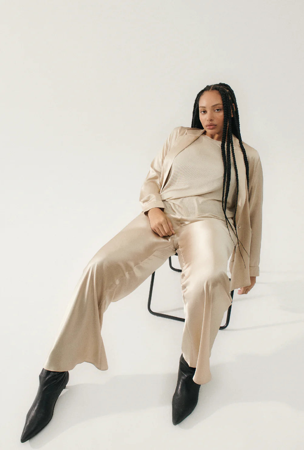 Bias Cut Pant | Hazelnut