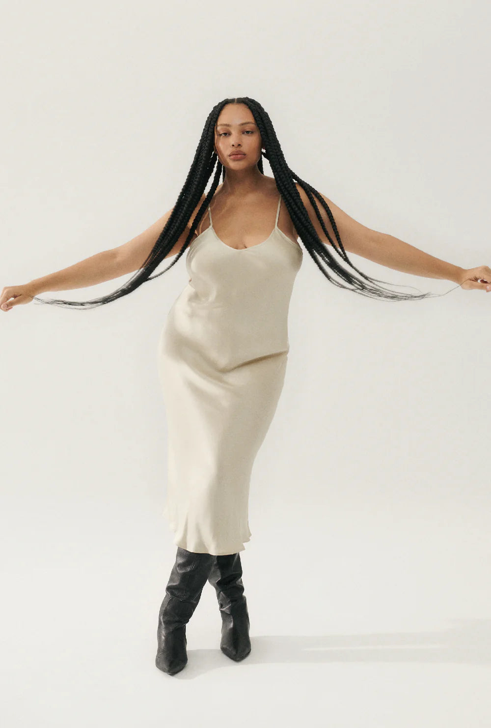 90's Slip Dress | Hazelnut