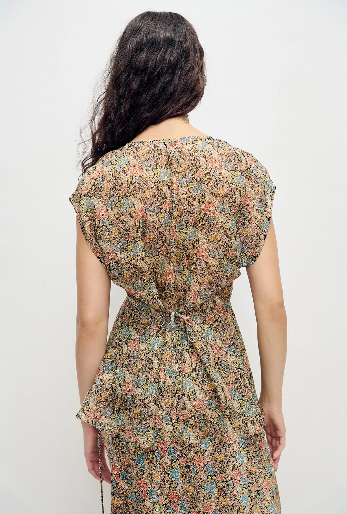 Chiffon V-Neck Top | Sugar Floral
