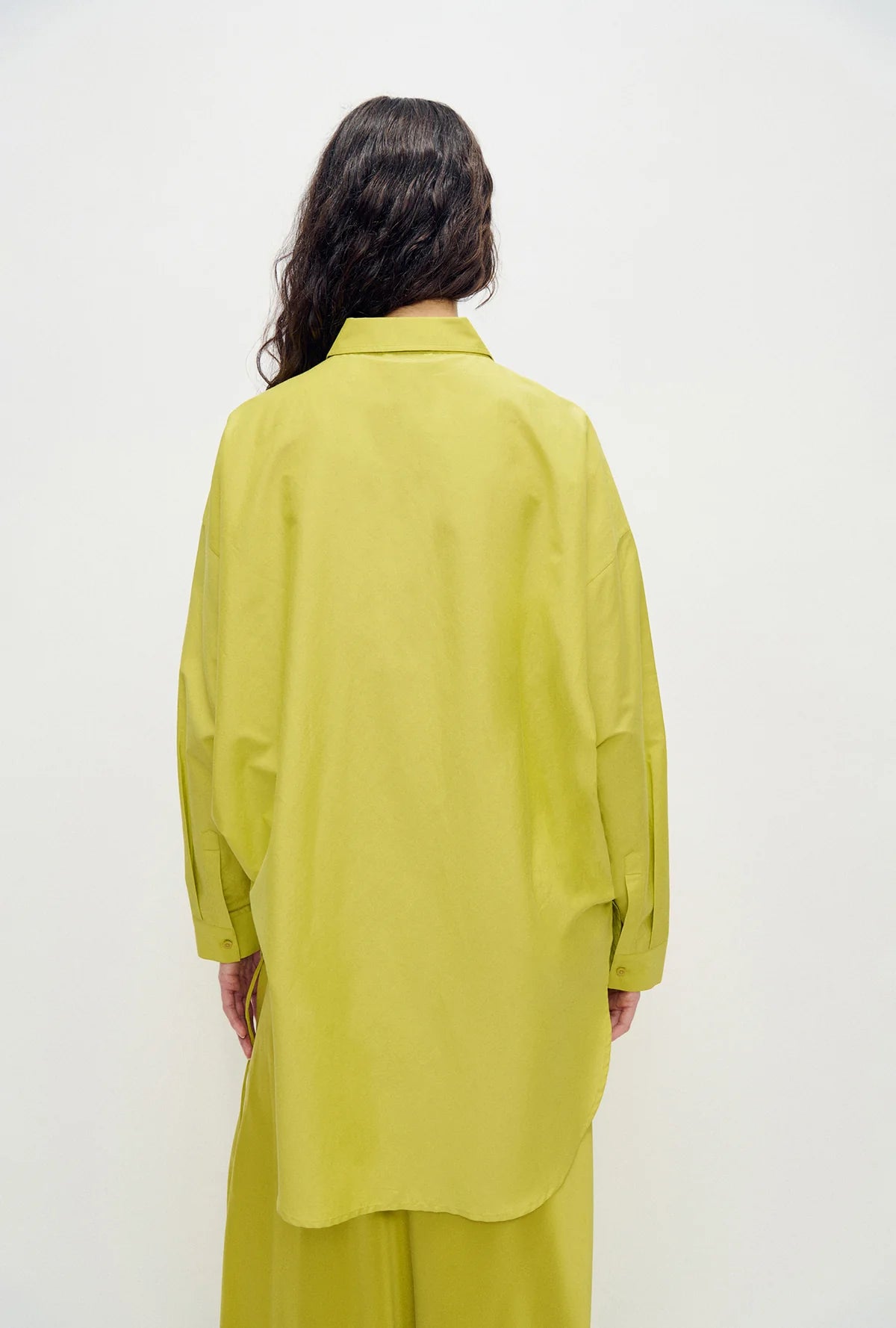 Cotton Silk Round Shirt | Limelight