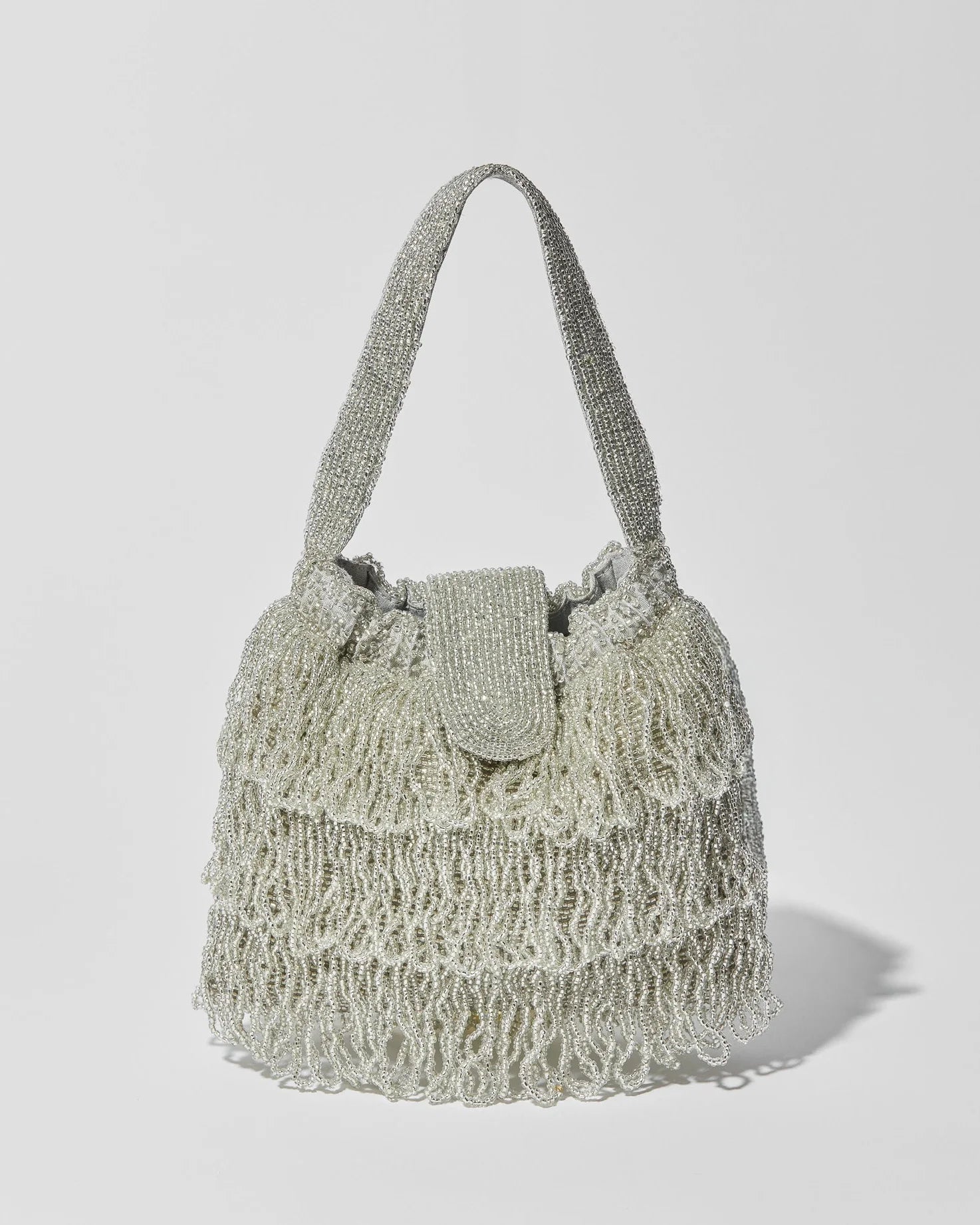 Mira Tassel Bag | Silver