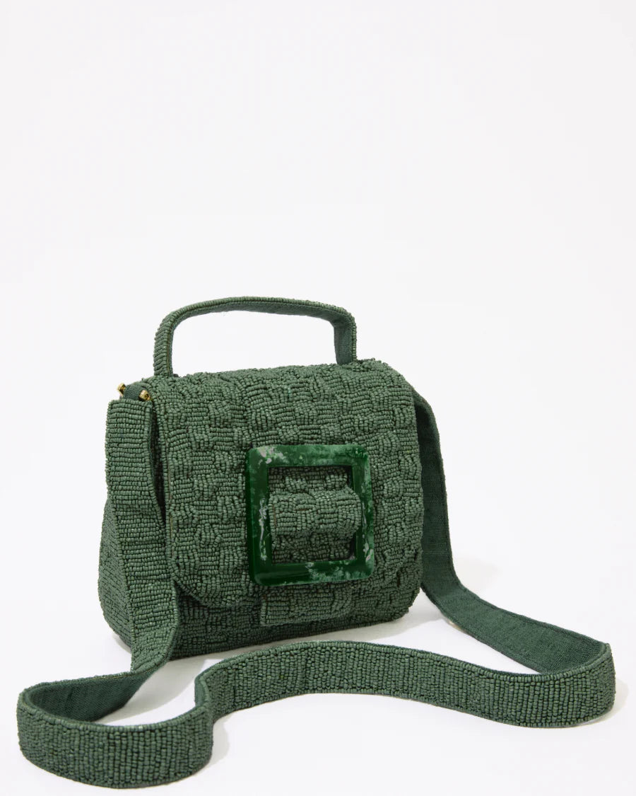 Uncovered Layers Beaded Bag | Jade