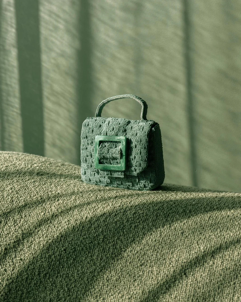 Uncovered Layers Beaded Bag | Jade