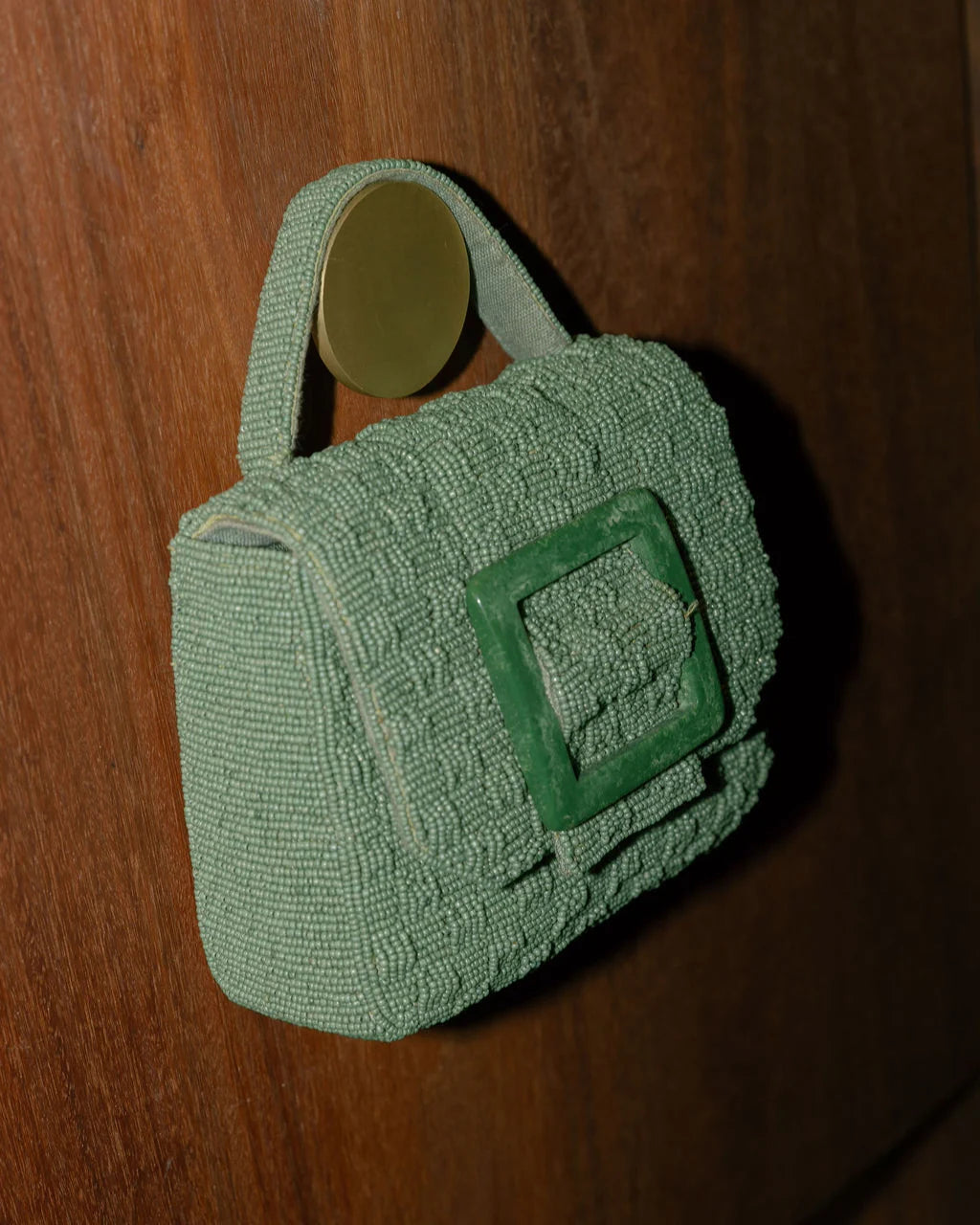 Uncovered Layers Beaded Bag | Jade