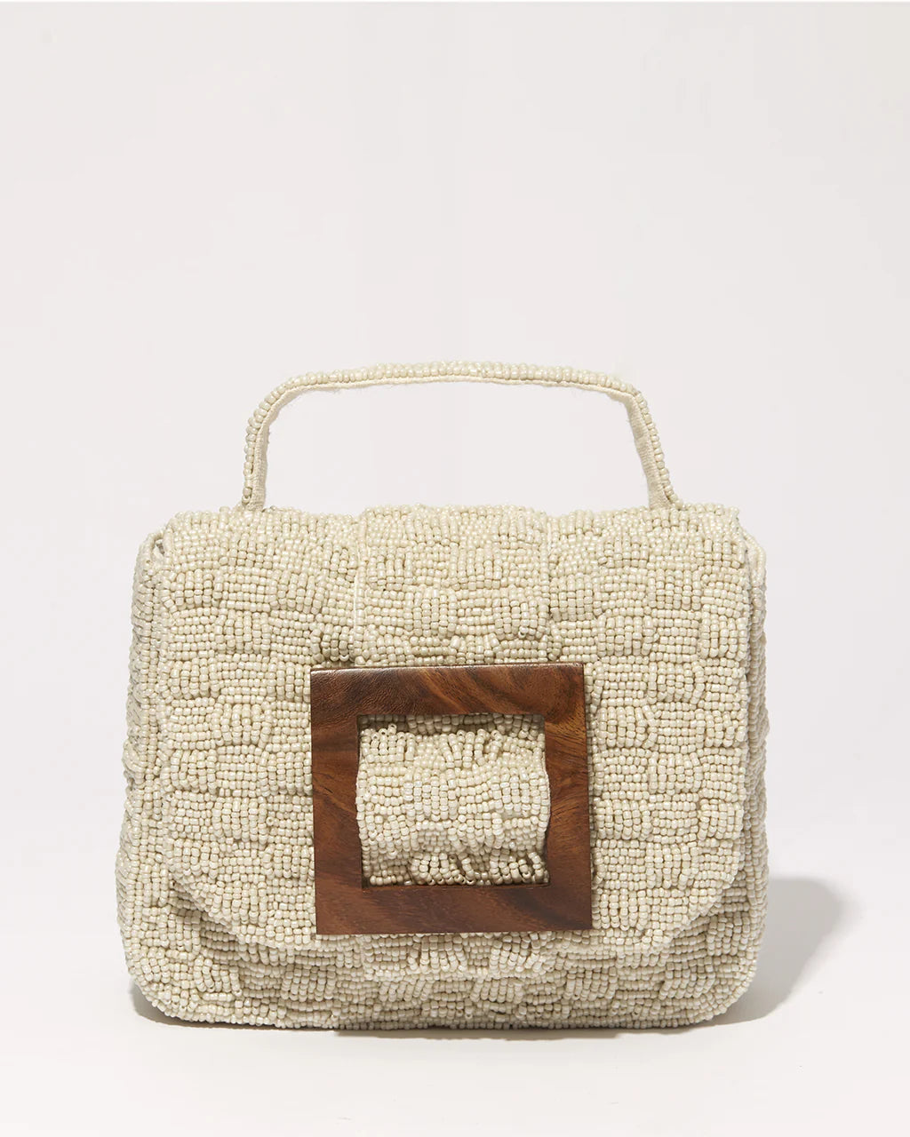Uncovered Layers Beaded Bag | Ivory