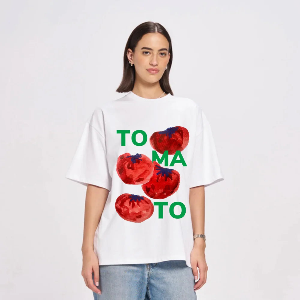Tomato Oversize Tee | White